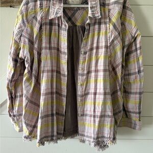 Free People Button Shirt